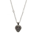 Double G Interlocking G Heart Necklace