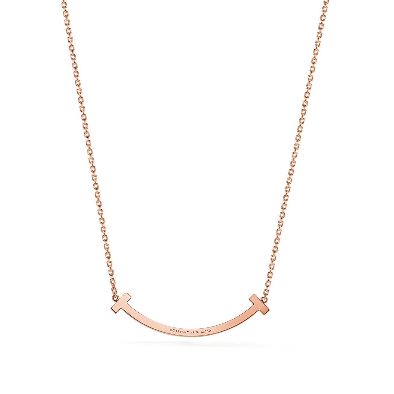 18K T Medium Diamond Pendant Necklace