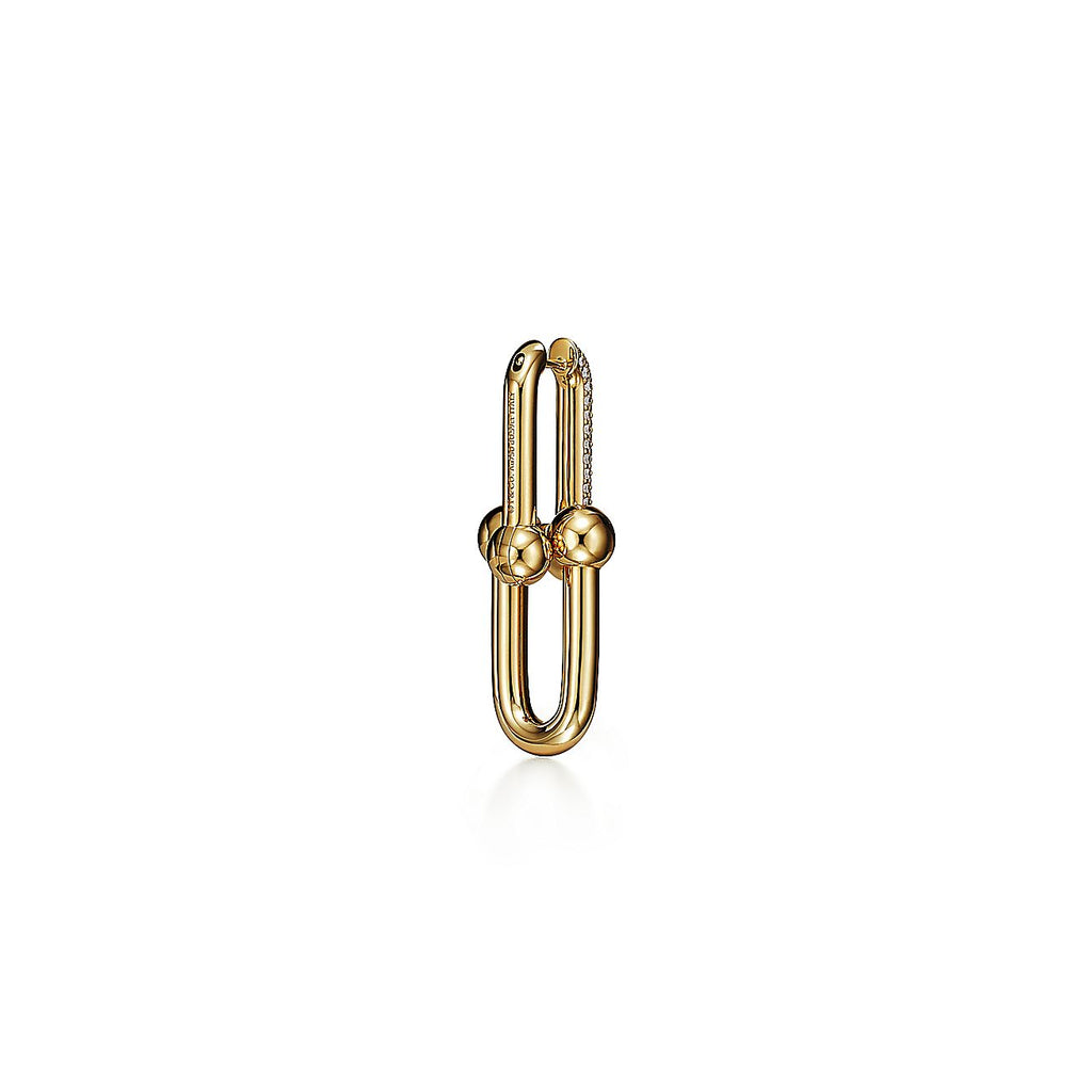 18K T HardWear Large Link Diamonds Earrings