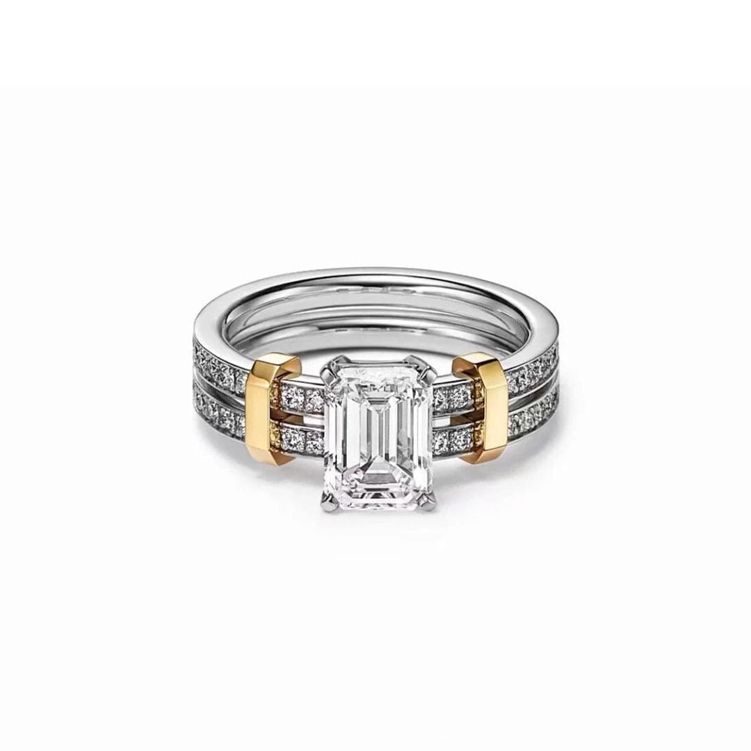 18K T Diamonds Ring