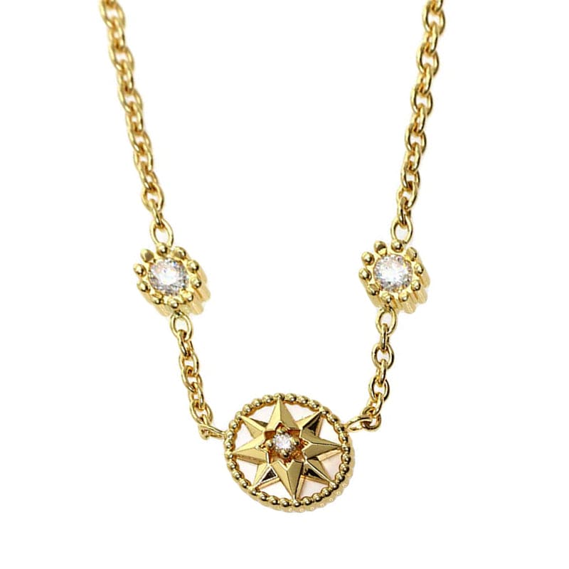 18K CD Rose Des Vents Vintage Necklace