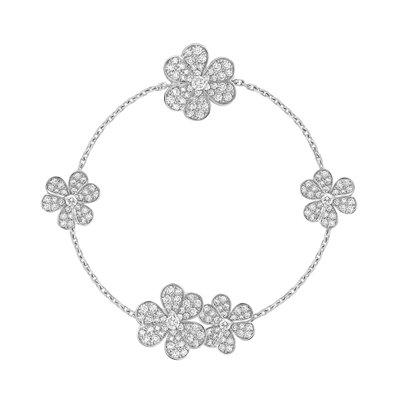 18K Frivole Diamonds Clover Bracelet