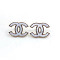 18K CC Marble Earrings