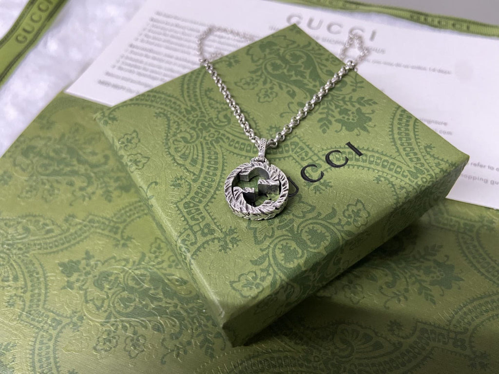 Double G Interlocking G Pendant Necklace