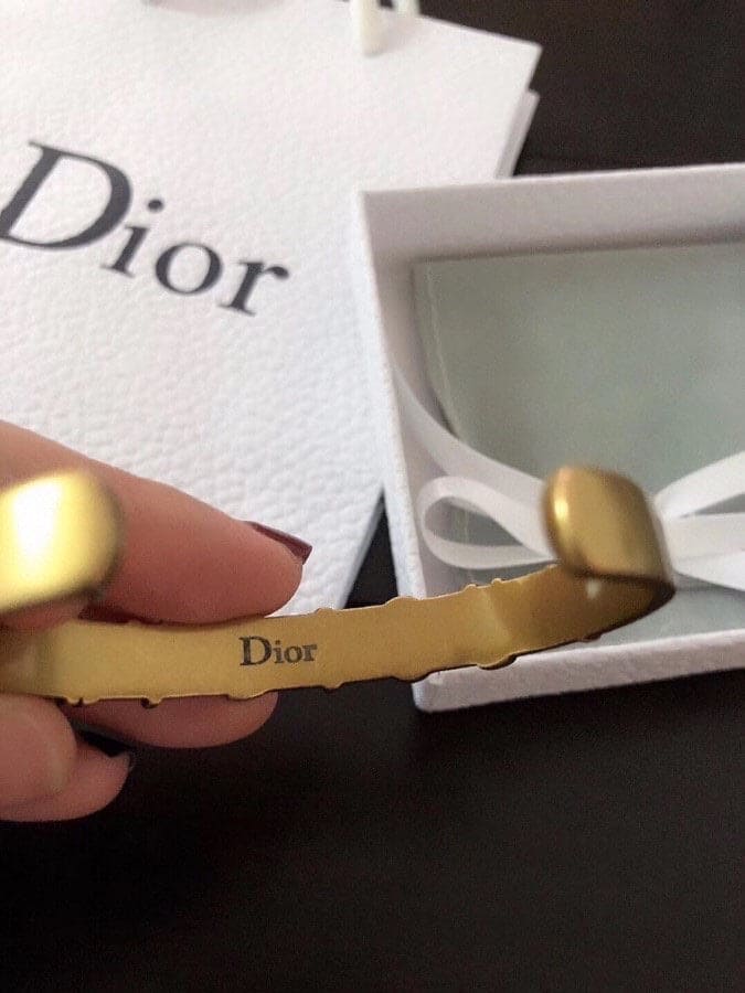 18K CD J¡¯adior Star Open Cuff Bracelet