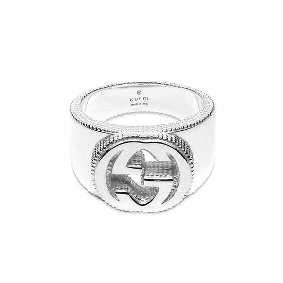 Double G Interlocking G Wide Ring