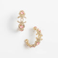 18K CC Flowers Earrings