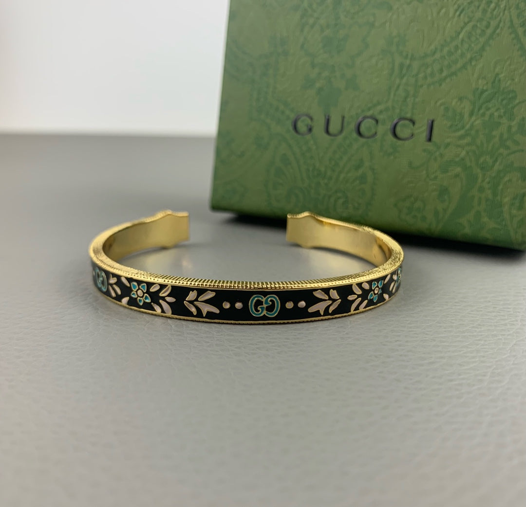 18K Double G Icon Blooms Bracelet