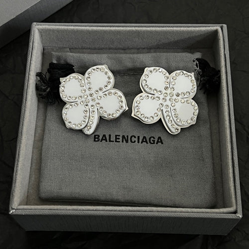 18K BB Flower Earrings