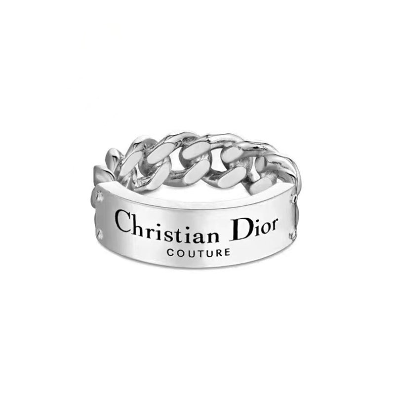 18K CD Couture Chain Link Ring