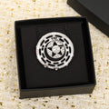 18K CC Black Diamonds Brooch