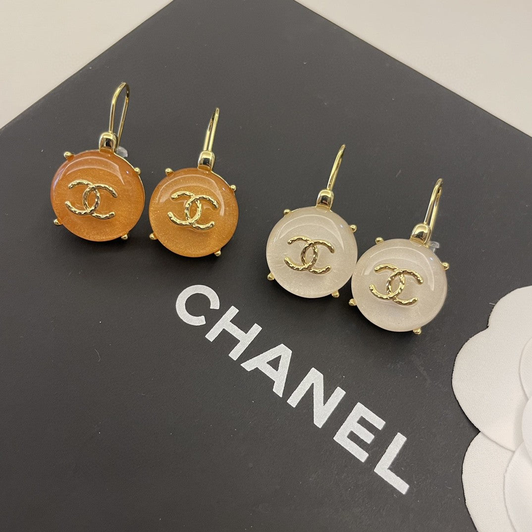 18K CC Crystals Earrings