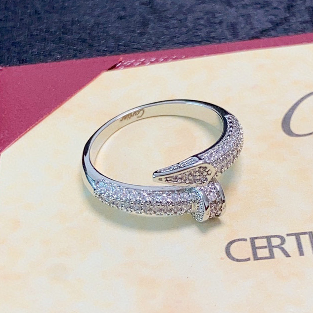 18K Juste Un Clou Diamonds Ring