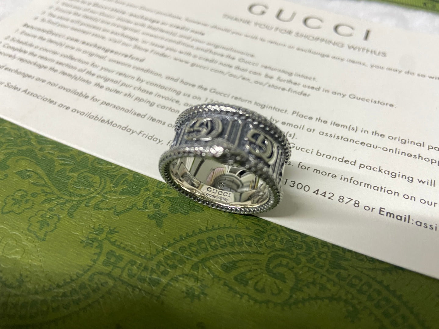 Double G Snake Ring