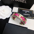 18K CC Red Cuff Bracelet
