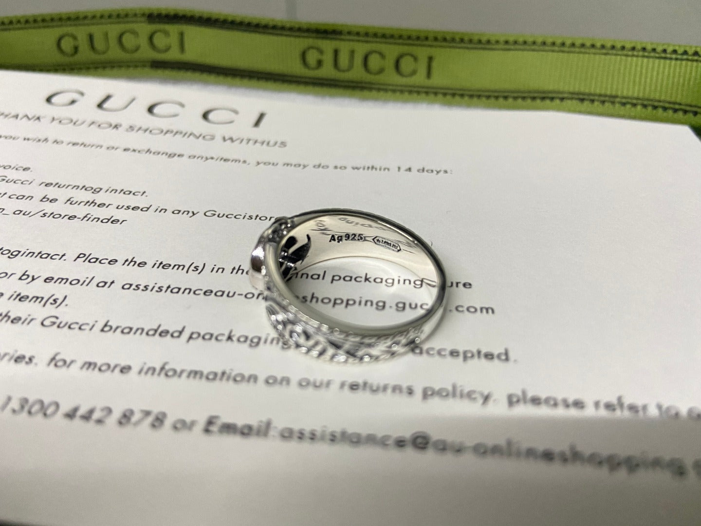 Double G Interlocking G Ring