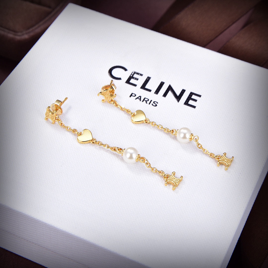 18K CE Coeur Earrings