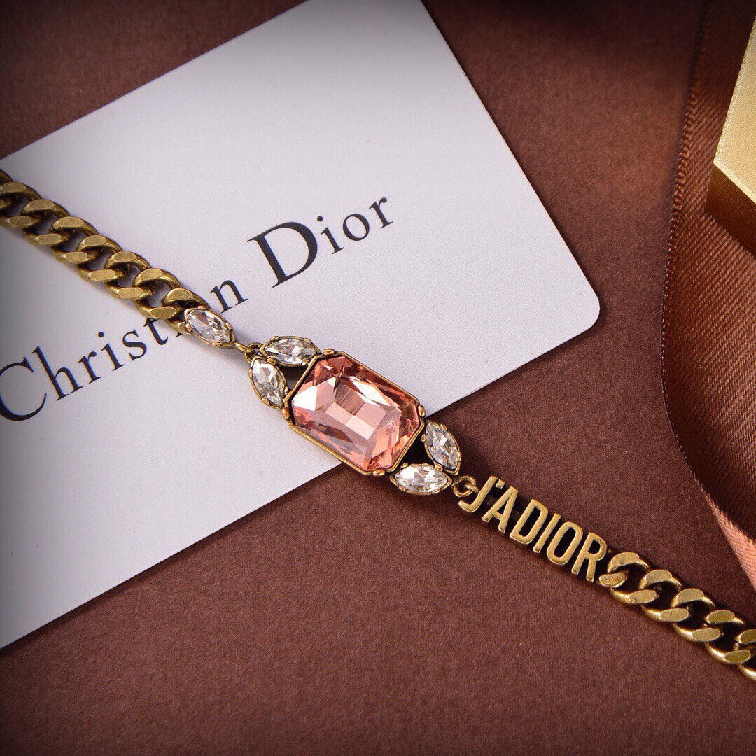 18K CD J¡¯Adior Multicolor Crystals Bracelet