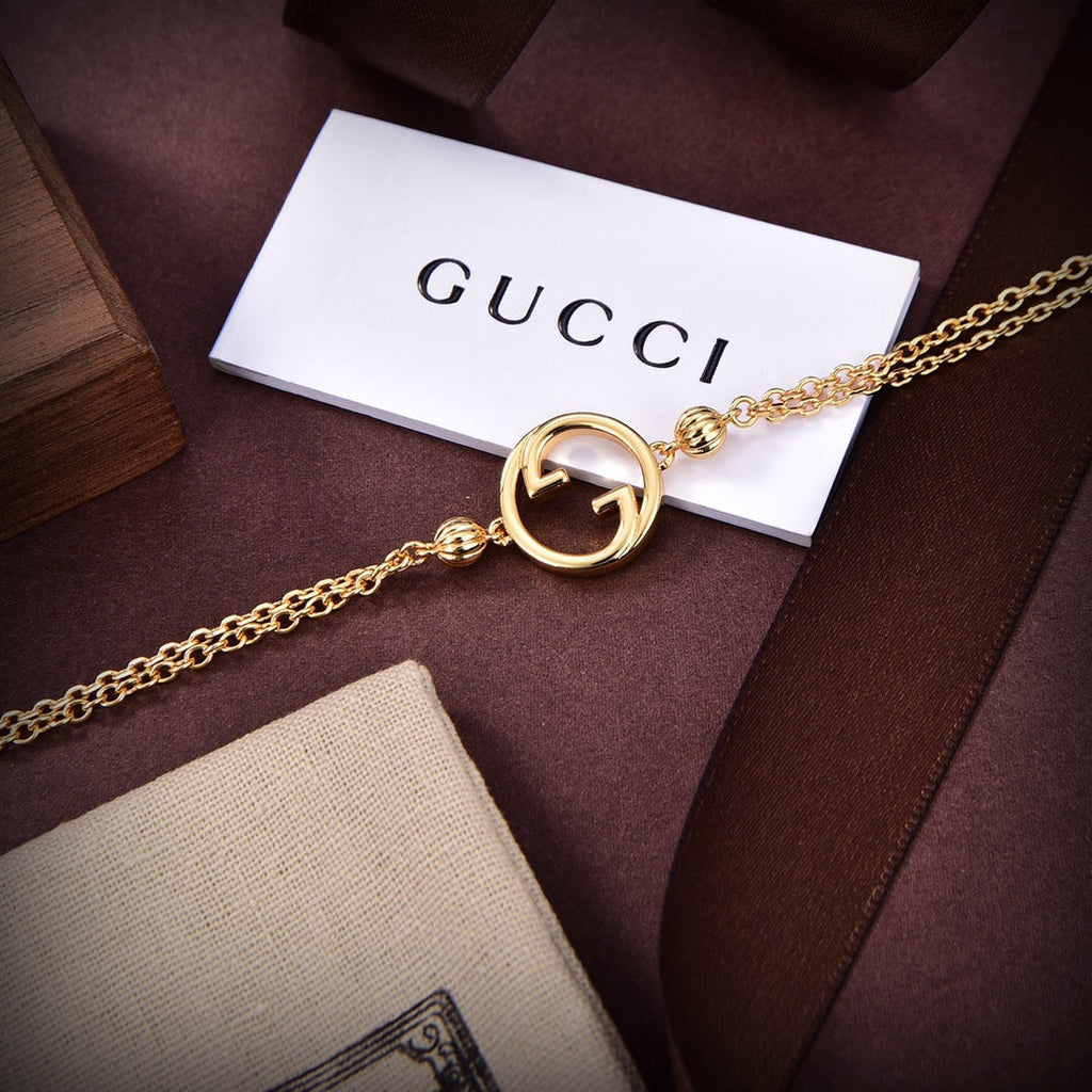 18K Double G Blondie Interlocking G Bracelet
