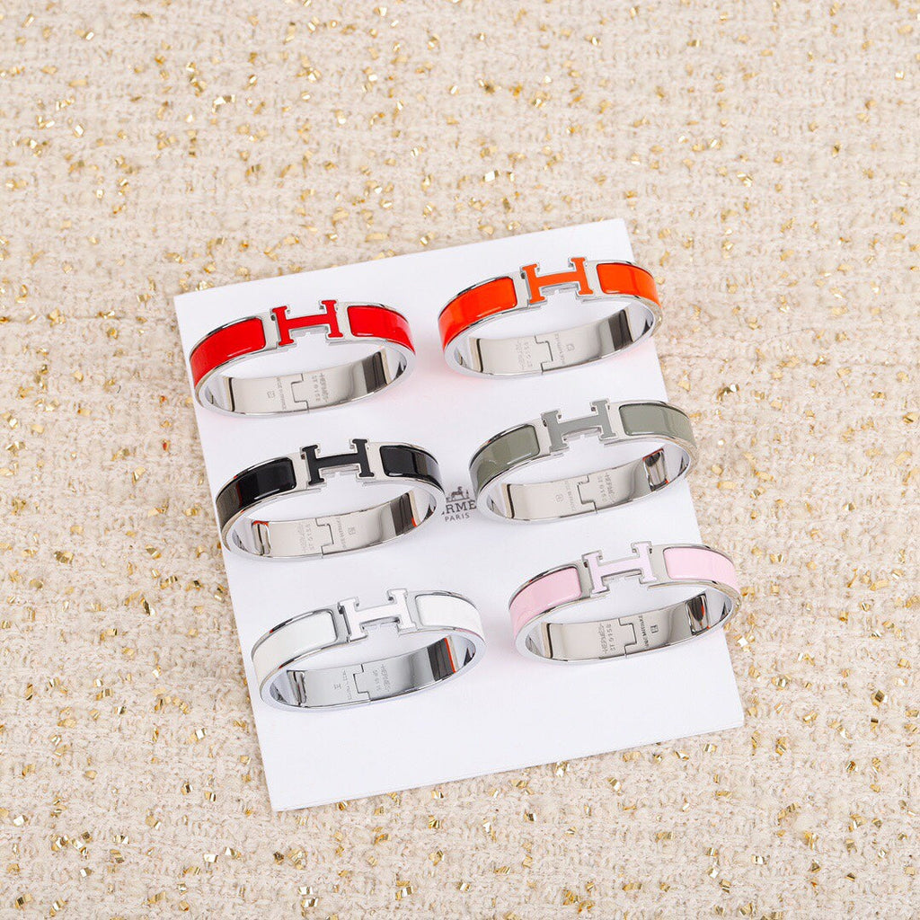 18K Clic H Black Bracelet